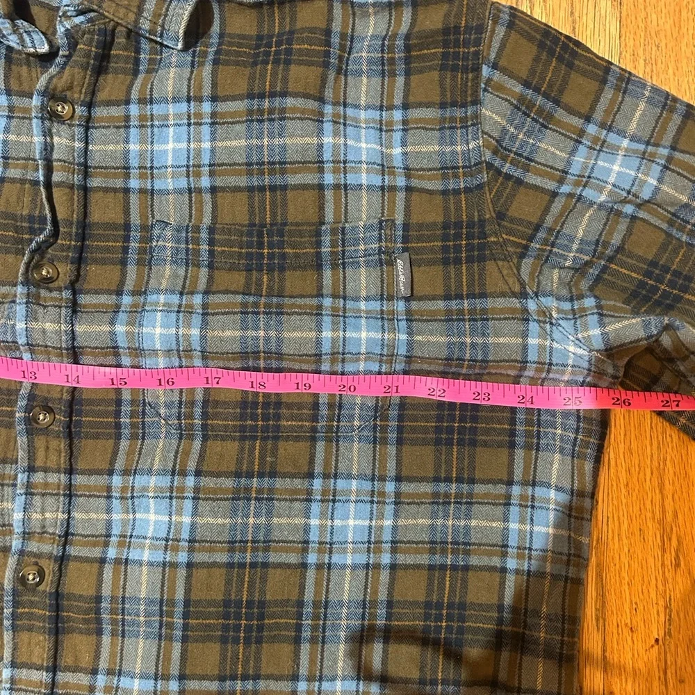 Eddie Bauer Flannel Button Down Men’s XL - Picture 5 of 8